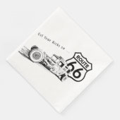 Route 66 Paper Napkin Serviette (Ecke)