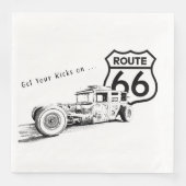Route 66 Paper Napkin Serviette (Vorderseite)
