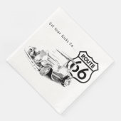 Route 66 Paper Napkin Serviette (Ecke)