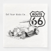 Route 66 Paper Napkin Serviette (Vorderseite)