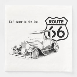 Route 66 Paper Napkin Serviette