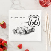 Route 66 Paper Napkin Serviette (Beispiel)