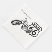 Route 66 Paper Napkin Serviette (Ecke)
