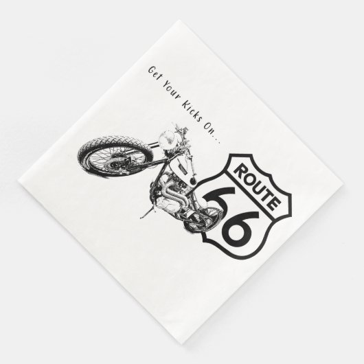 Route 66 Paper Napkin Serviette (Ecke)