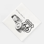 Route 66 Paper Napkin Serviette (Ecke)