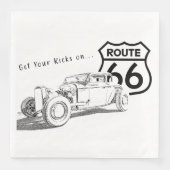 Route 66 Paper Napkin Serviette (Vorderseite)