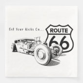 Route 66 Paper Napkin Serviette (Vorderseite)