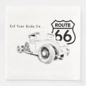 Route 66 Paper Napkin Serviette (Vorderseite)