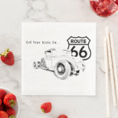 Route 66 Paper Napkin Serviette (Beispiel)