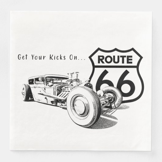 Route 66-Papier-Serviette Serviette (Vorderseite)