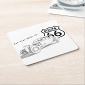 Route 66 Papier Untersetzer (angewinkelt)
