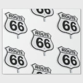 Route 66 Papier zum Abtasten von Zeichen Geschenkpapier (Flach)