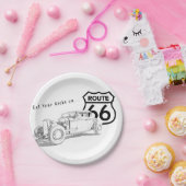 Route 66 Papierplatte Pappteller (Party)