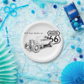 Route 66 Papierplatte Pappteller (Party)