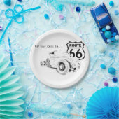 Route 66 Papierplatte Pappteller (Party)