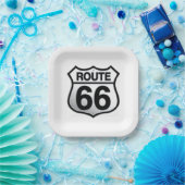 Route 66 Papiertafel Pappteller (Party)