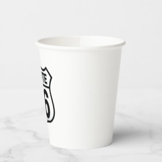 Route 66 Papiertasse Pappbecher (Links)