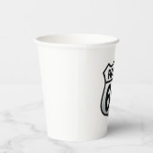 Route 66 Papiertasse Pappbecher (Rechts)
