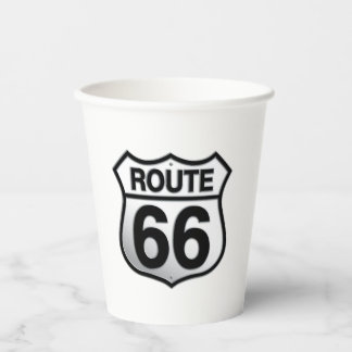 Route 66 Papiertasse Pappbecher