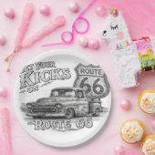 Route 66 Pappteller (Party)