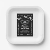 Route 66 pappteller (Vorderseite)