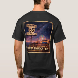 Route 66 Pier Lights Roadtrip T-Shirt