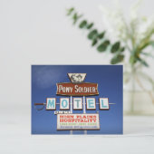 Route 66 Pony Soldier Motel Postkarte (Stehend Vorderseite)