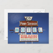 Route 66 Pony Soldier Motel Postkarte (Vorne/Hinten)