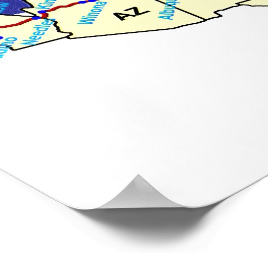 Route 66 poster (Ecke)