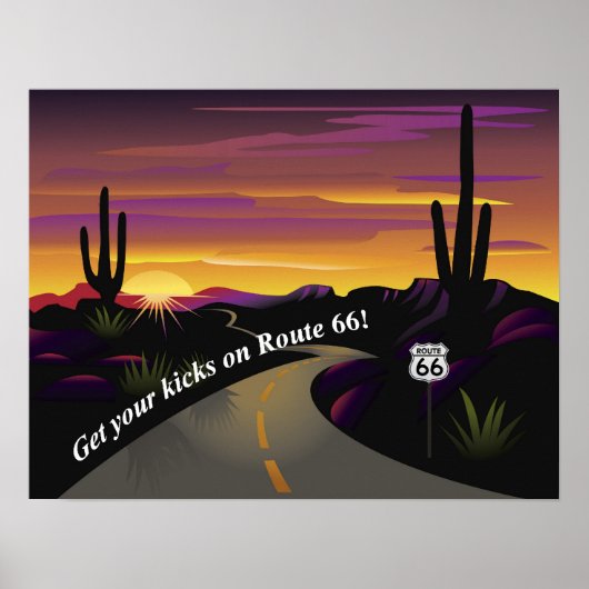 Route 66 Poster holen (Vorne)