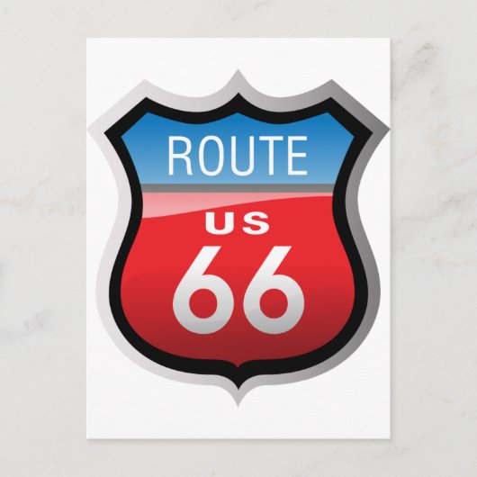 Route 66 postkarte (Vorderseite)