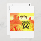 Route 66 postkarte (Vorne/Hinten)