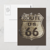 Route 66 postkarte (Vorne/Hinten)