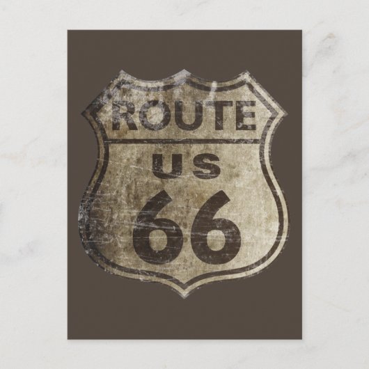 Route 66 postkarte (Vorderseite)