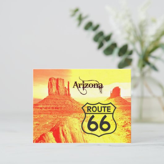 Route 66 postkarte (Stehend Vorderseite)