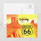 Route 66 postkarte (Vorne/Hinten)