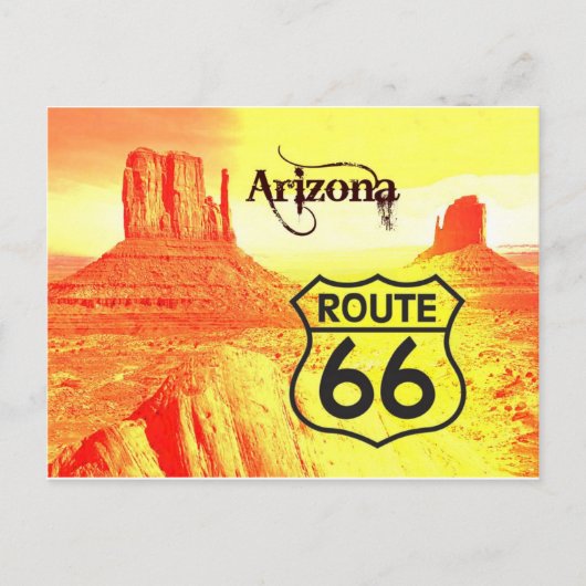 Route 66 postkarte (Vorderseite)