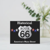 Route 66 - Postkarte (Stehend Vorderseite)
