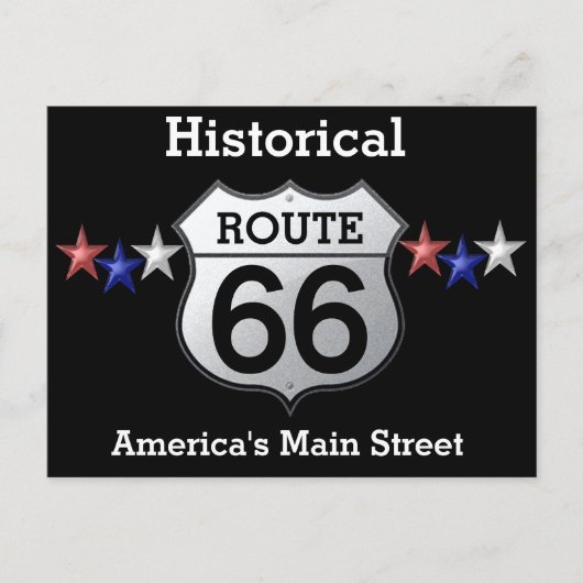 Route 66 - Postkarte (Vorderseite)