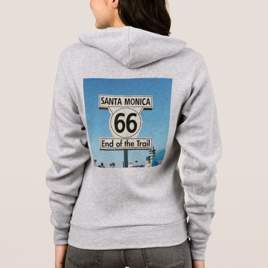 Route 66 Pullover mit Kapuze (Rückseite)