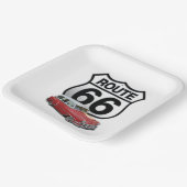 Route 66 Quadratpapierplatte Pappteller (Gewinkelt)