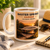 Route 66 Rainbow Bridge Baxter Springs Andenken Kaffeetasse