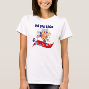 Route 66 Reise Spaß Retro-Shirt Hol dir deine Kick T-Shirt