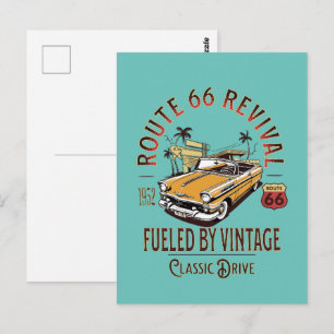 ROUTE 66 REVIVAL - ANGETRIEBEN VON VINTAGE - BEL A POSTKARTE