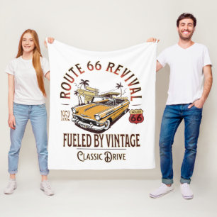 ROUTE 66 REVIVAL - BETRIEBEN DURCH VINTAGE - BEL A FLEECEDECKE