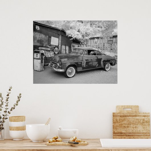 Route 66 Rost Poster (Küche)