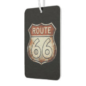 Route 66 rostiges Straßenschild Autolufterfrischer (Links)