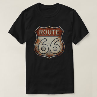 Route 66 Rostiges Straßenschild T-Shirt