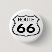 Route 66 - Round Button (Vorderseite)