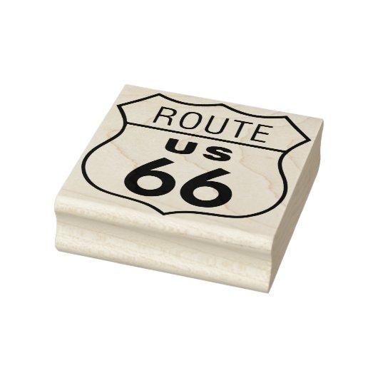 Route 66 Rubber Art Briefmarke Gummistempel (Stempel)